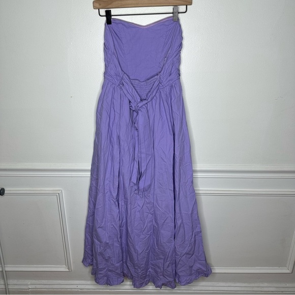 Free People Cohen Poplin Midi Dress in Light Purple Womens Size X-Small - Picture 11 of 11